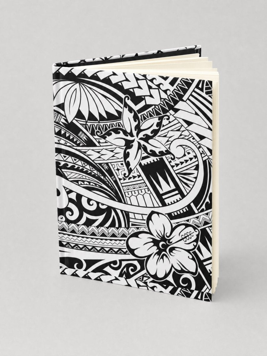Hardcover journal in the monochrome Bloom print