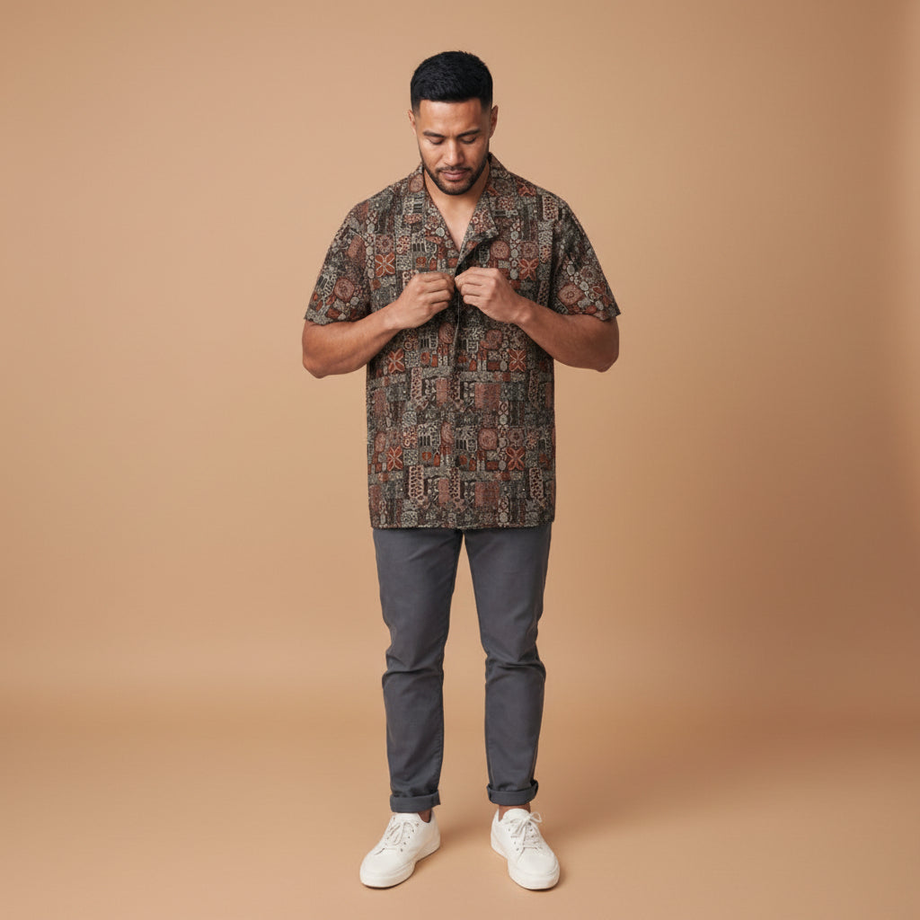 Hawaiian Camp Shirt - Elei - AU/NZ/USA - The Koko Samoa