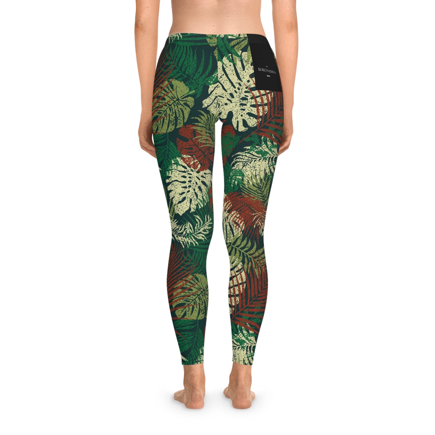 IslandFlex Leggings - Tafatafa Greens - AU/NZ/USA - The Koko Samoa