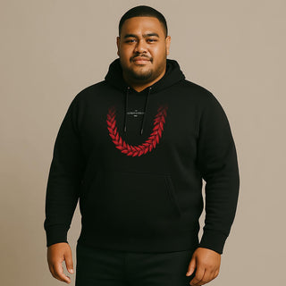 White IslandHeavy™ hoodie, plus 2XL-5XL size, featuring a monster digital design, perfect for casual wear.