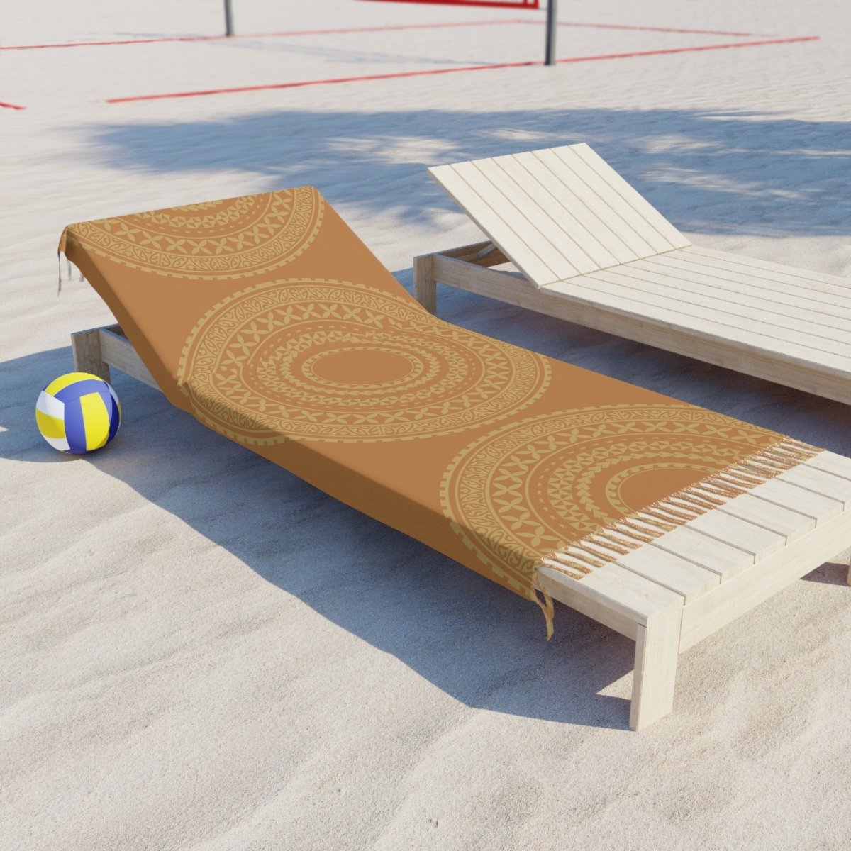 Golden Sun MWW on Demand multipurpose Lavalava made of polyester, featuring a vibrant sun design, ideal for versatile wear.