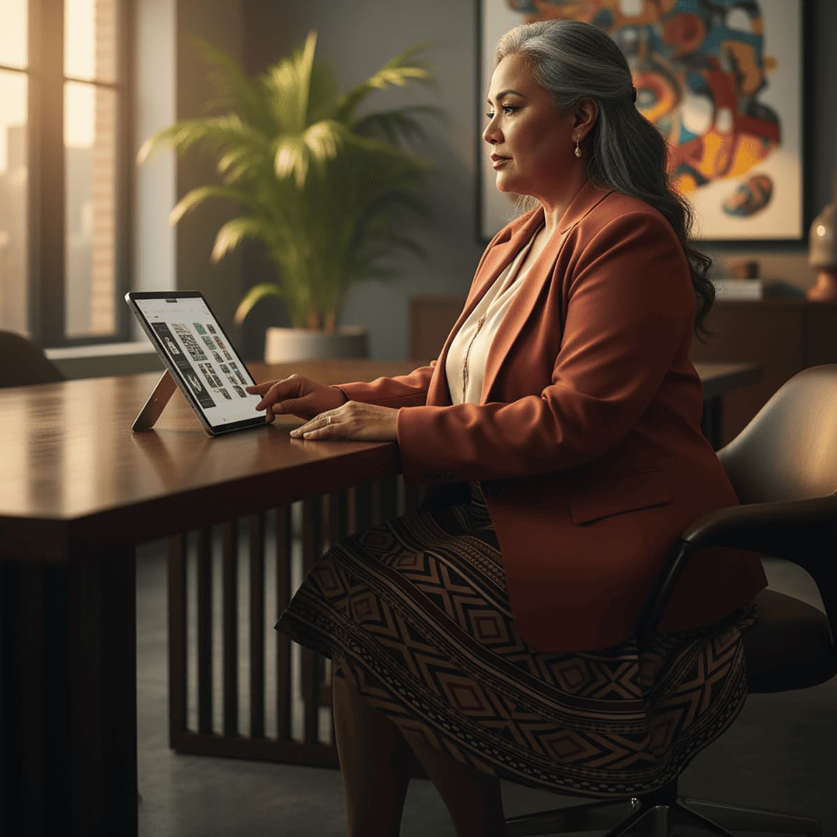 Women's Siapo skater skirt by MWW on Demand, lightweight and stylish, shown in a casual fit for AU, NZ, and USA sizes.