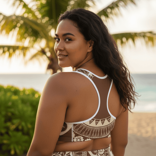 Seamless Sports Bra - Fiji Brown - AU/NZ/USA - The Koko Samoa