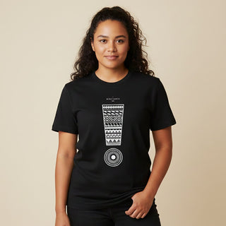 Soft unisex Exclaim T-shirt by The Print Bar featuring personalized design, displayed on a neutral background.