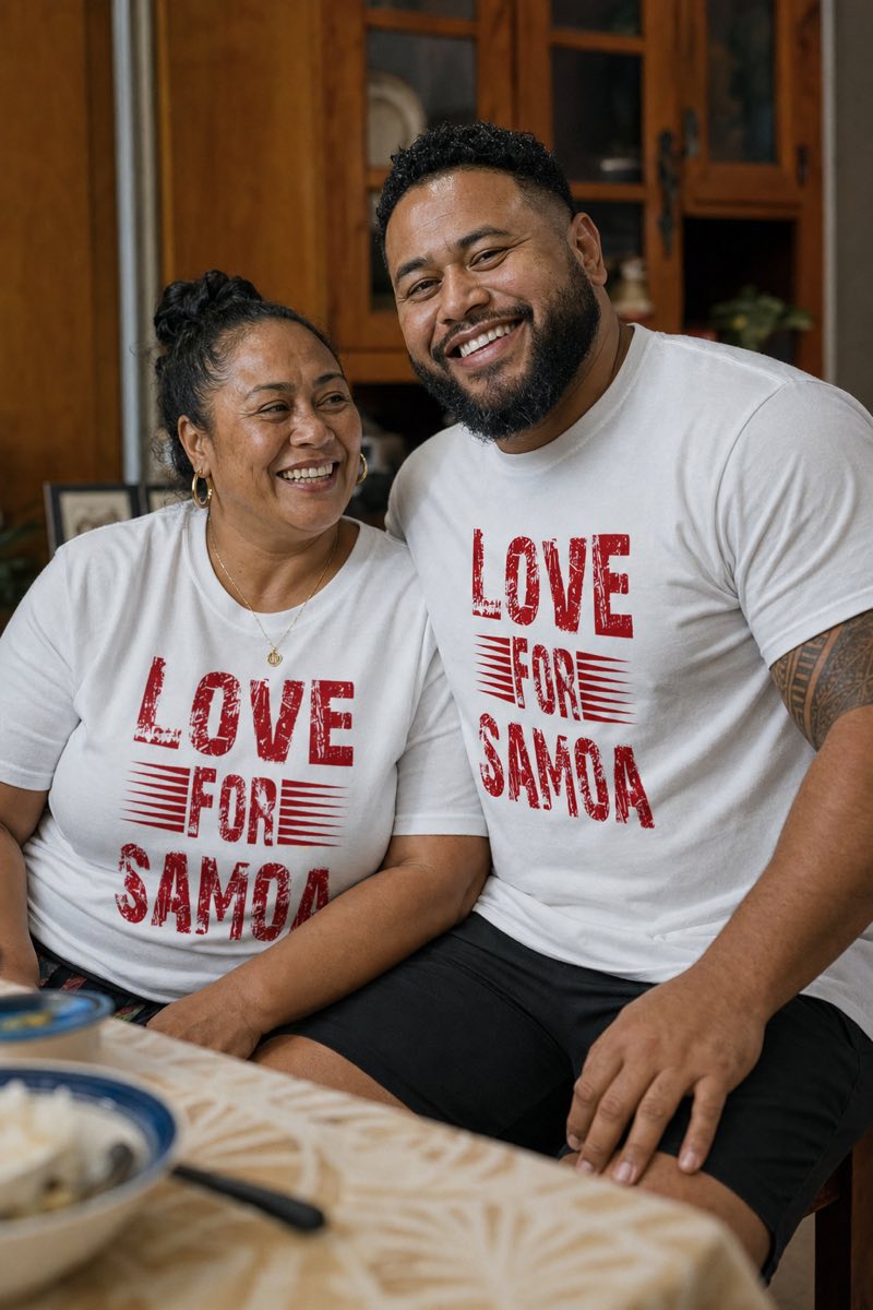 Soft Unisex Tee - Love for Samoa - AU/NZ - The Koko Samoa