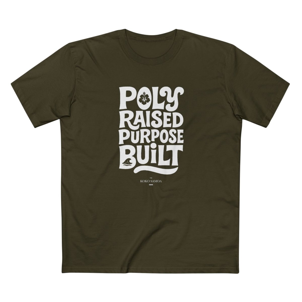 Soft unisex T-shirt by The Print Bar featuring poly raised design, perfect for personalized AU/NZ styles, shown on a model.