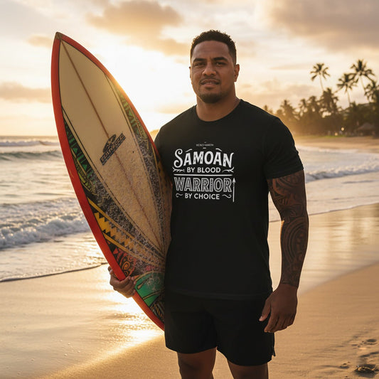 Soft Unisex Tee - Warrior by Choice - Personalised - AU/NZ - The Koko Samoa