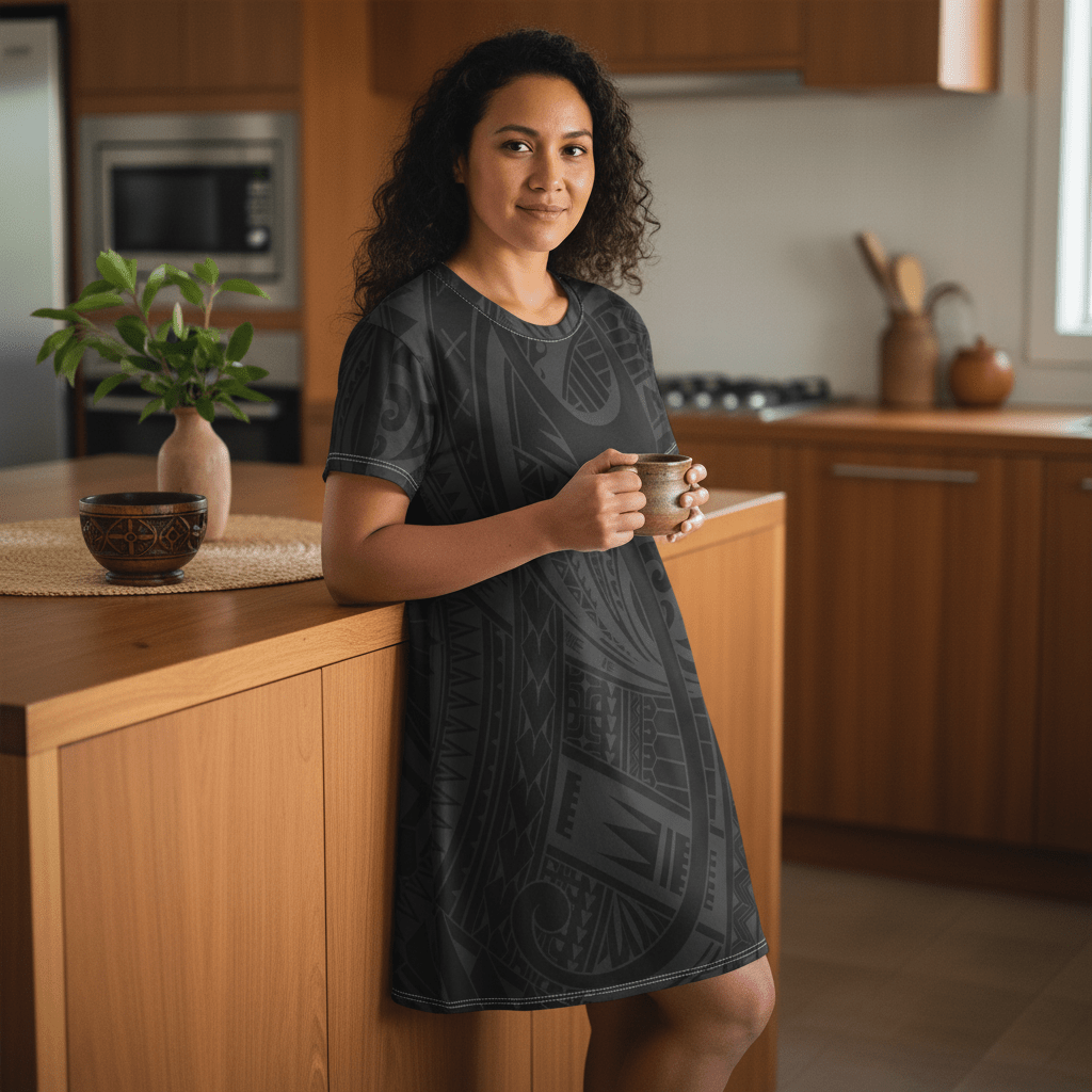 T-Shirt Dress - Warrior - AU/NZ/USA - The Koko Samoa