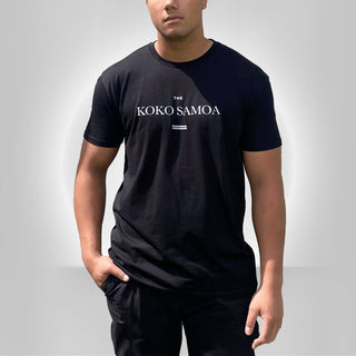 Black unisex heavy T-shirt by The Print Bar, featuring classic design, suitable for casual wear, AU/NZ sizing.