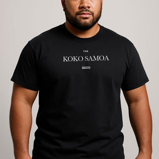 Black unisex heavy T-shirt from The Brand Classic, soft fabric, visible crew neck and relaxed fit.