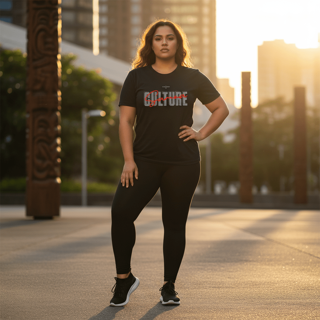 Soft unisex Samoa culture T-shirt, casual cotton tee in army green, XS size, suitable for AU and NZ regions.