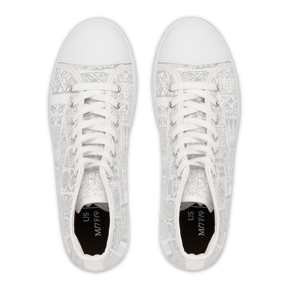Women's High Top Sneakers - White Sunday - The Koko Samoa