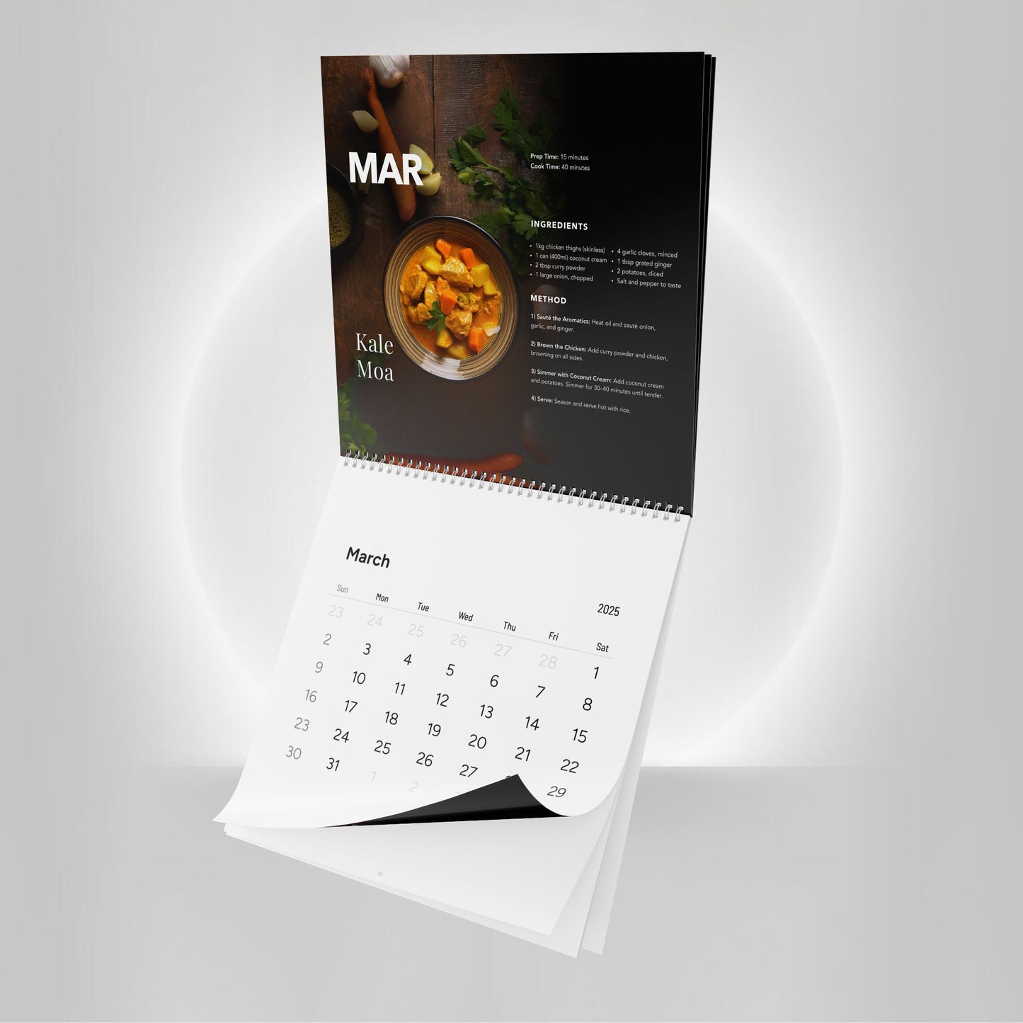 2025 Kitchen Calendar - Samoan Recipes - AU/NZ