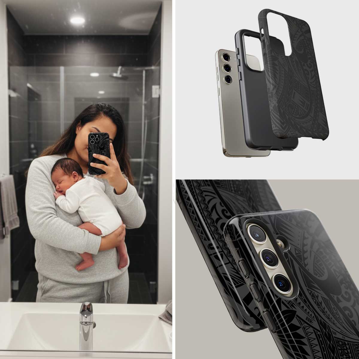 Warrior tough phone case for AU/NZ/USA, rugged protective design with textured grip for iPhone models.