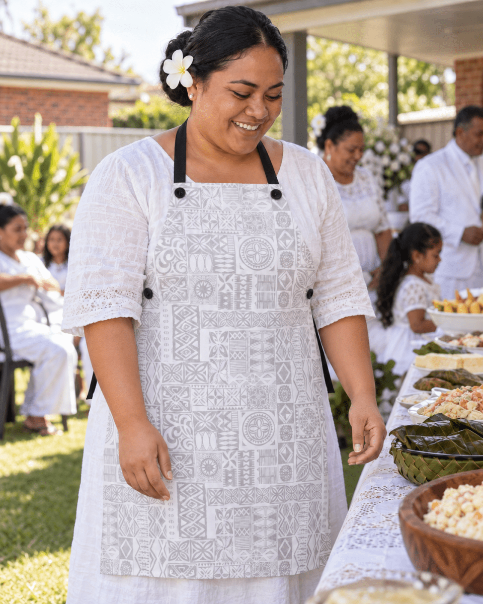 Apron - White Sunday - The Koko Samoa