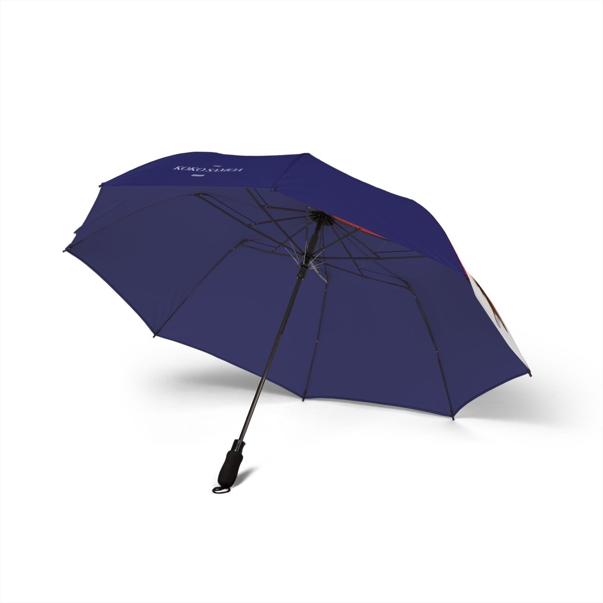 Artsadd PasifikaOne umbrella featuring the American Samoan flag, 48-inch (122cm) size, vibrant design with flag details.