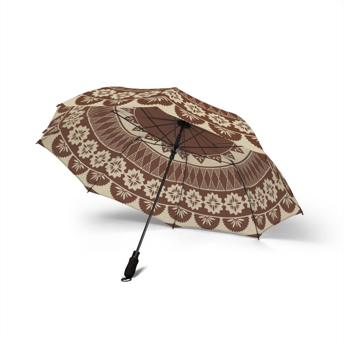Artsadd PasifikaOne umbrella in Fiji design, 48-inch (122cm) size, featuring vibrant patterns, perfect for sunny or rainy days in AU/NZ.