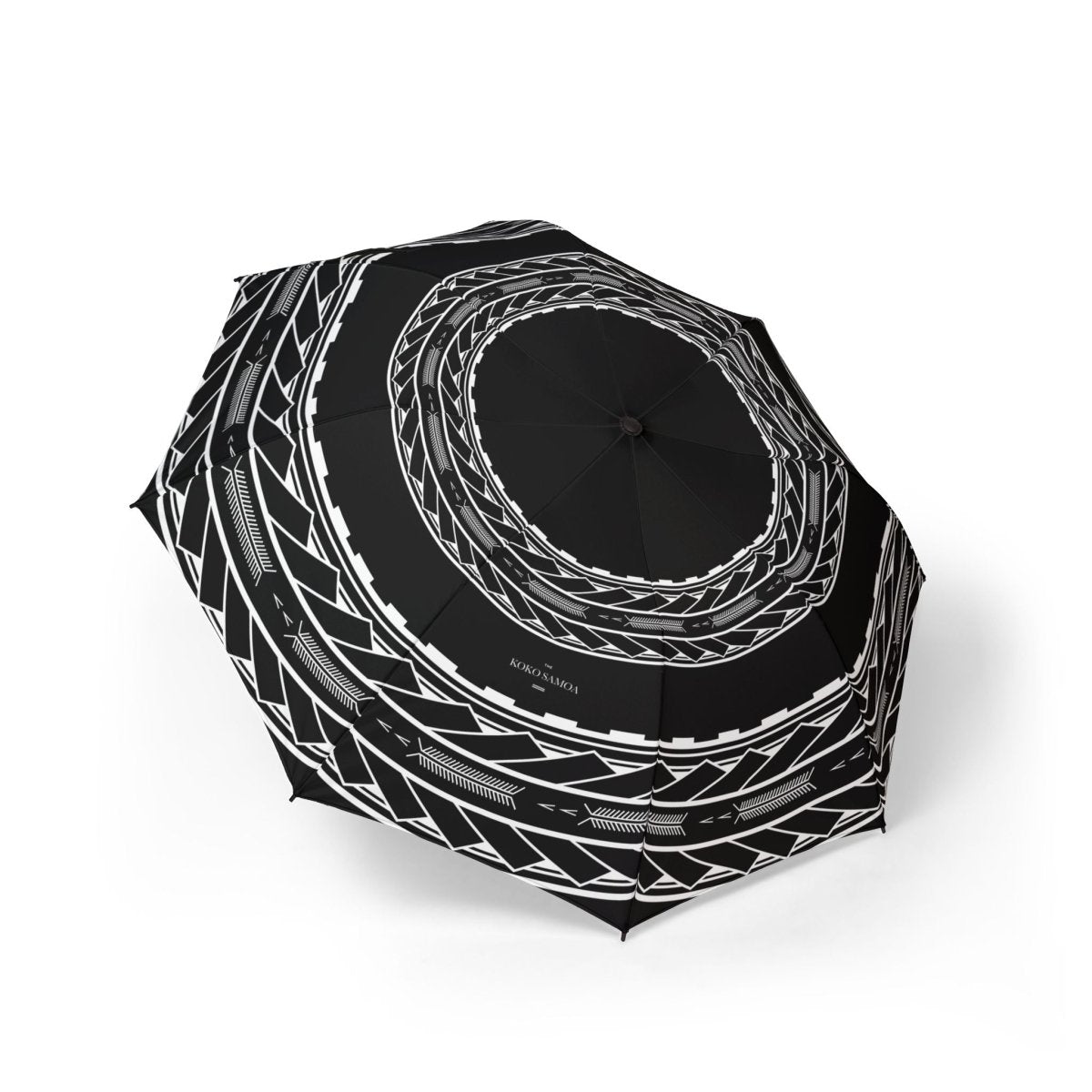 Artsadd PasifikaOne umbrella with Samoan arrows design, 48-inch (122cm), vibrant Polynesian-inspired pattern, waterproof and sun protective.