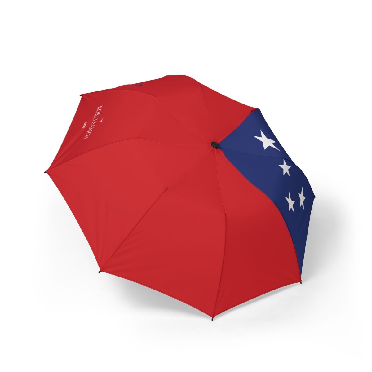 PasifikaOne umbrella featuring Samoan flag design, 48-inch (122cm) size, vibrant colors and detailed flag imagery.