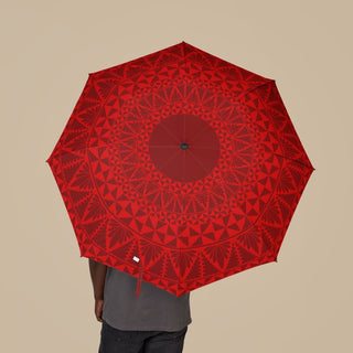 PasifikaOne Tongan Red umbrella, 48-inch (122cm) size, vibrant red fabric, outdoor accessories for AU/NZ regions