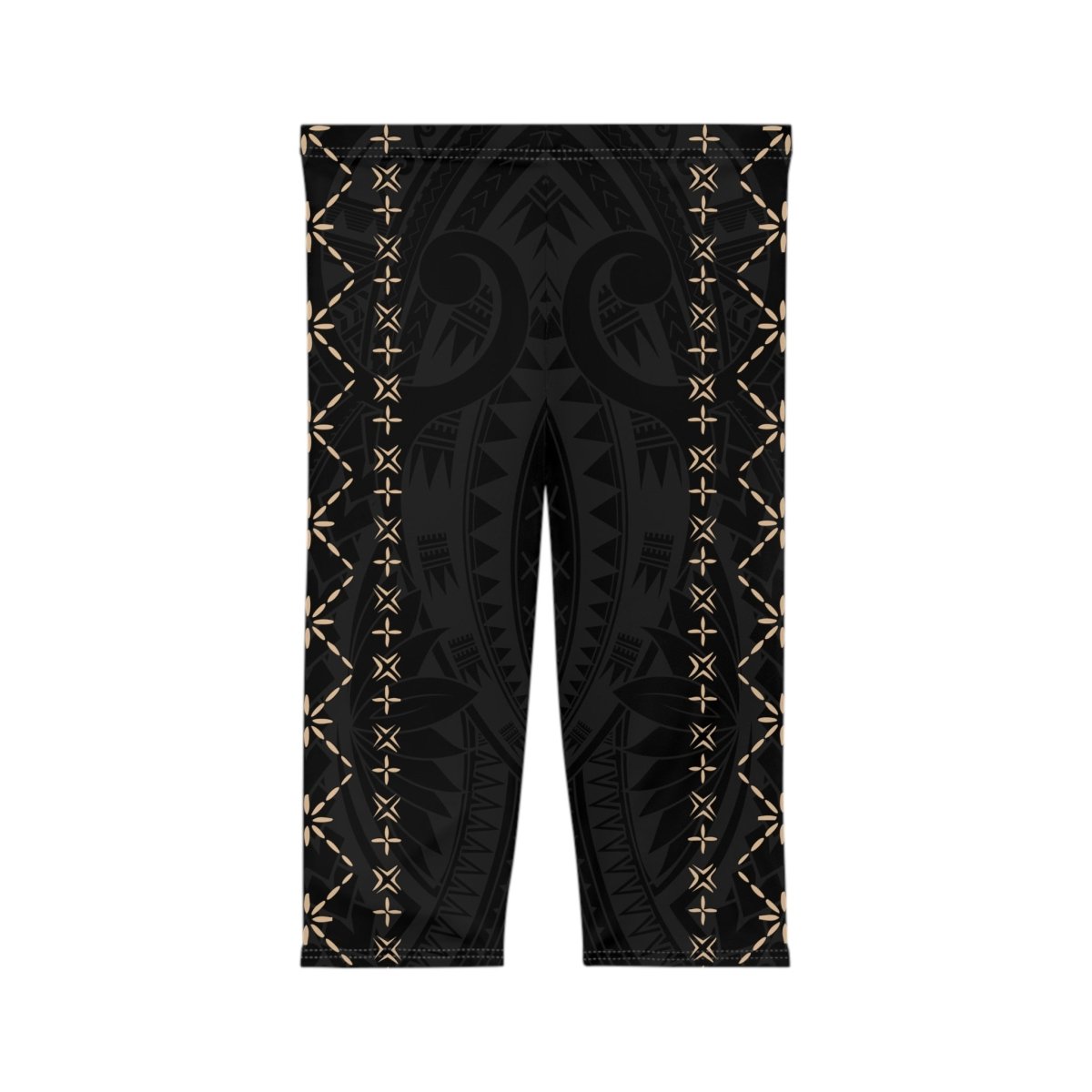 Malu casual Capri leggings by MWW On Demand, soft stretch fabric, fitted ankle-length leggings in neutral color.