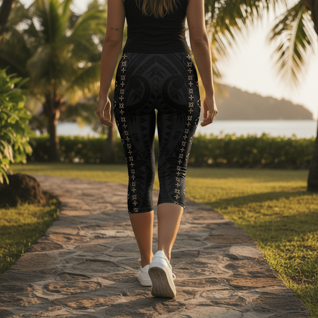 Casual Capri Leggings - Malu - AU/NZ/USA - The Koko Samoa