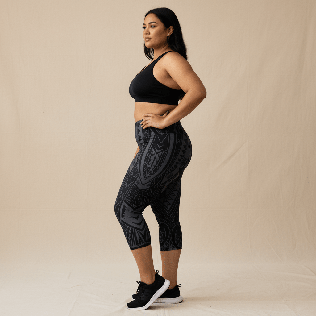 Casual Capri Leggings - Warrior - AU/NZ/USA - The Koko Samoa