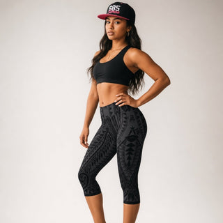 Casual Capri Leggings - Warrior - AU/NZ/USA - The Koko Samoa