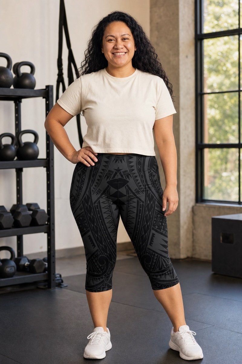 Casual Capri Leggings - Warrior - AU/NZ/USA - The Koko Samoa