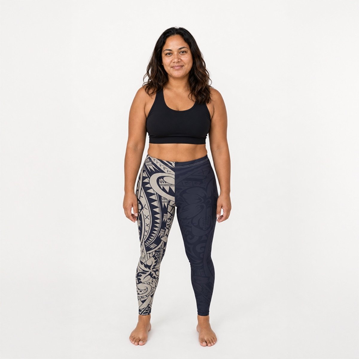 Casual Leggings - Blue Bloom - AU/NZ/USA - The Koko Samoa