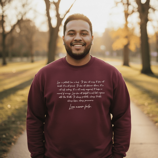 Champion Unisex Sweatshirt - Love Never Fails - AU/NZ/USA - The Koko Samoa