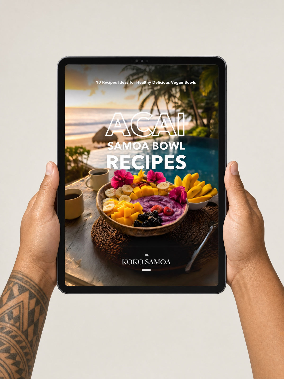E-Book - Acai Samoa Bowl Recipes - AU/NZ/USA