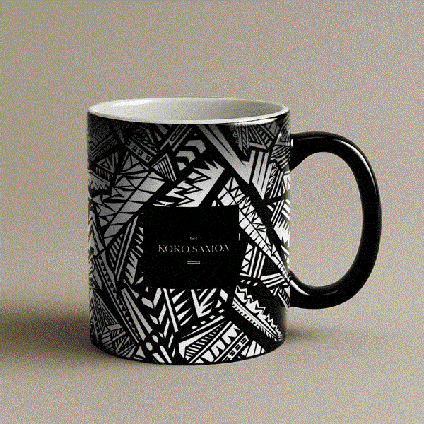 LimaLuxe™ heat reactive 325ml mug by Prima Printing showing color change effect on a white ceramic mug.