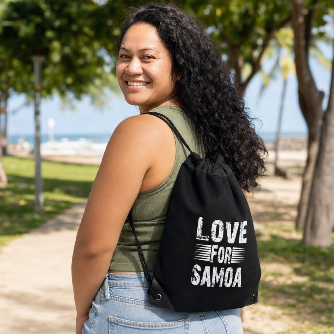 Drawstring Bag - Love for Samoa - AU/NZ/USA - The Koko Samoa