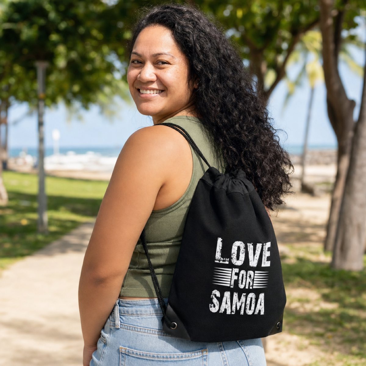 Drawstring Bag - Love for Samoa - AU/NZ/USA - The Koko Samoa