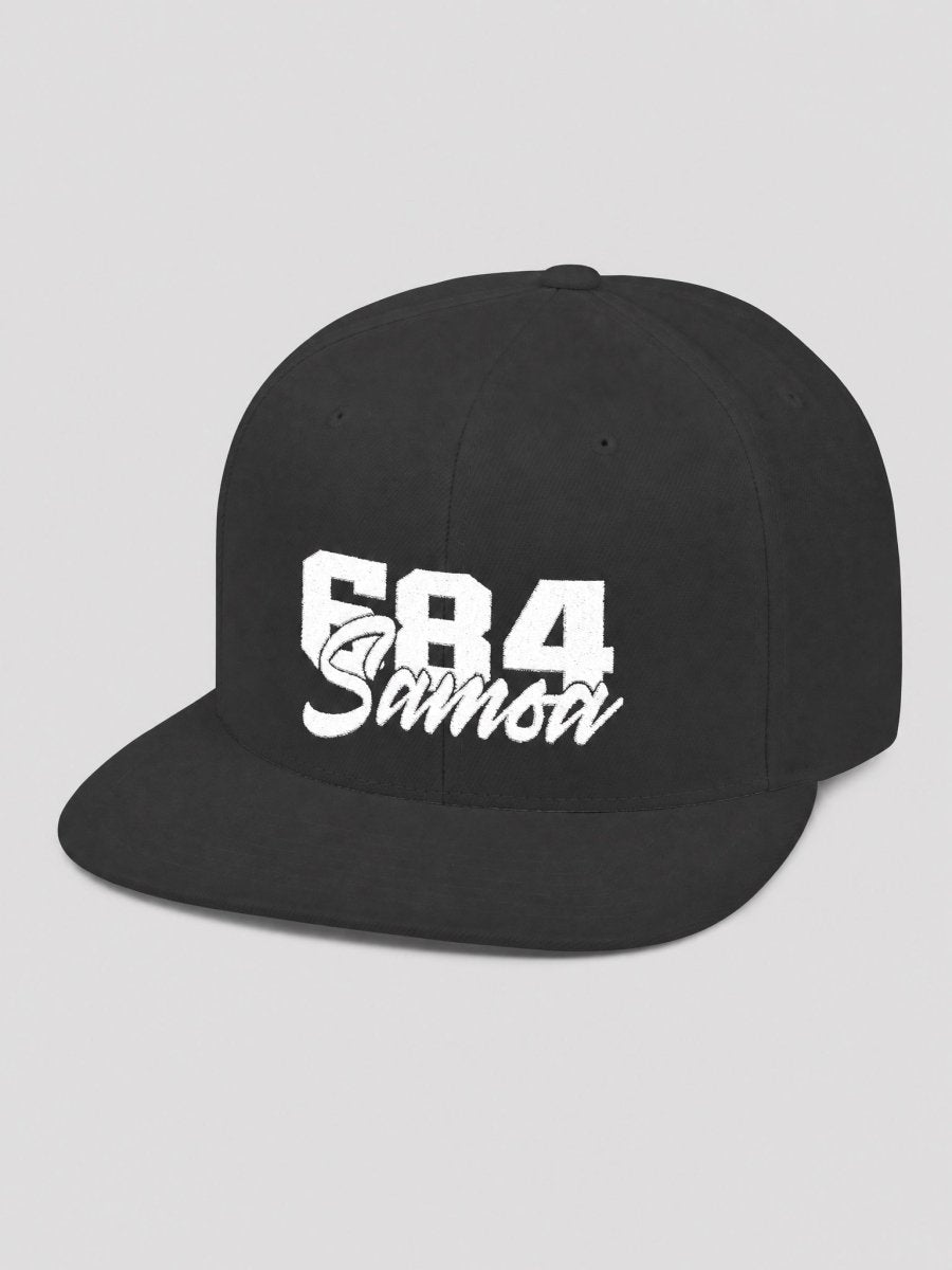 Flat Bill Snapback Hat - 684 Samoa - Black Embroidery - AU/NZ/USA - The Koko Samoa