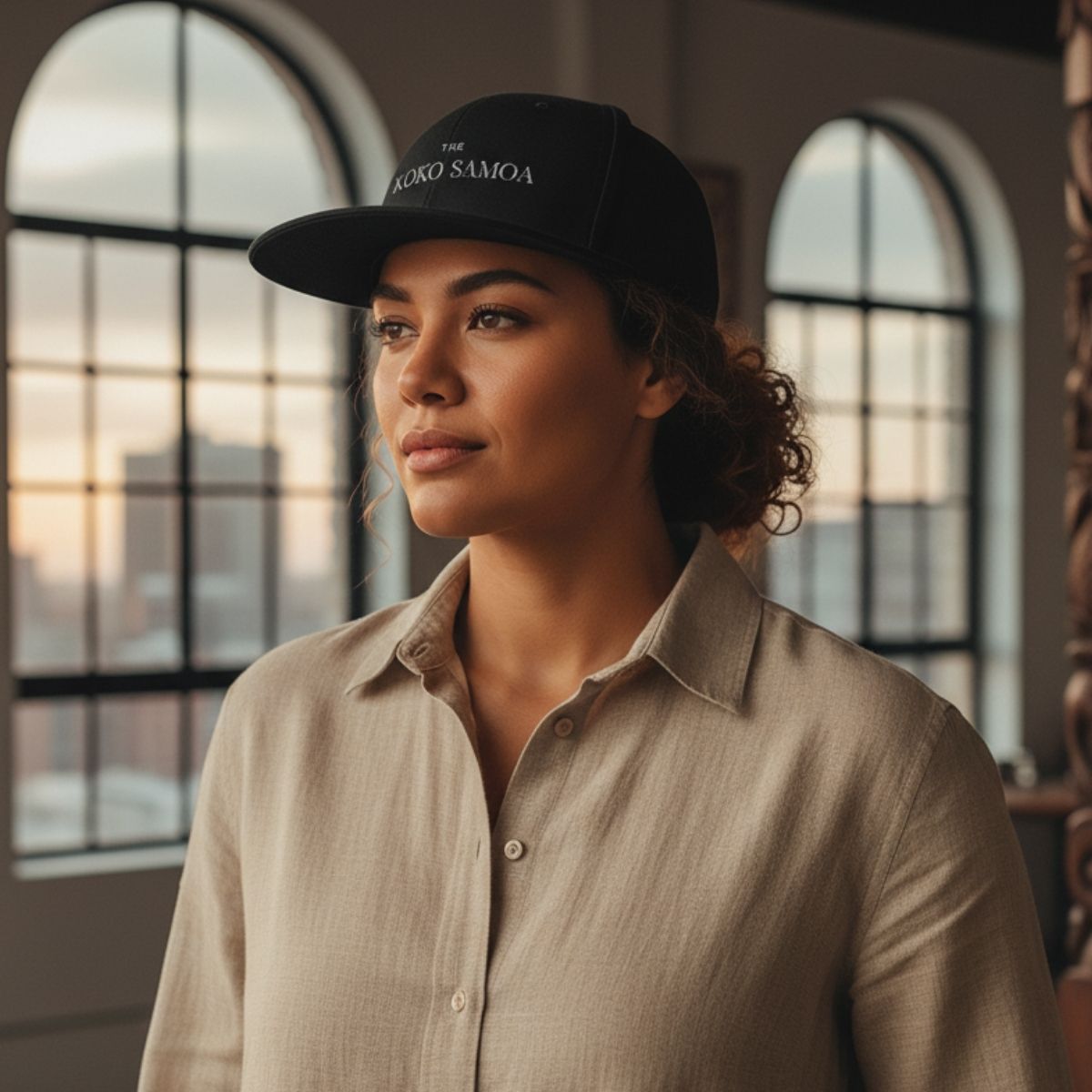 Flat Bill Snapback Hat - Classic - Brand Embroidery - AU/NZ/USA - The Koko Samoa