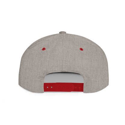 Flat Bill Snapback Hat - USA USO - Red Embroidery - AU/NZ/USA - The Koko Samoa