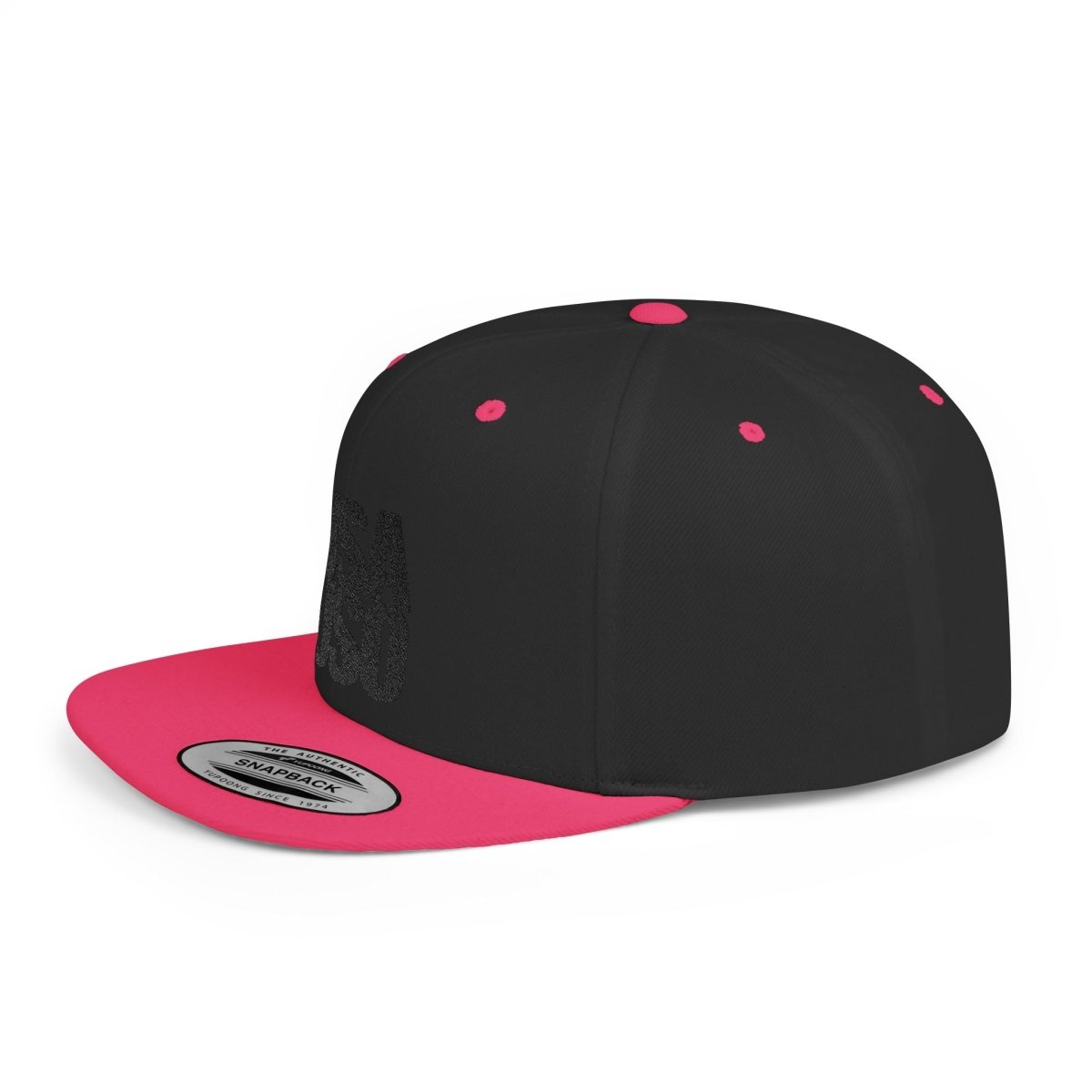 Flat Bill Snapback Hat - USAUSO - Black Embroidery - AU/NZ/USA - The Koko Samoa