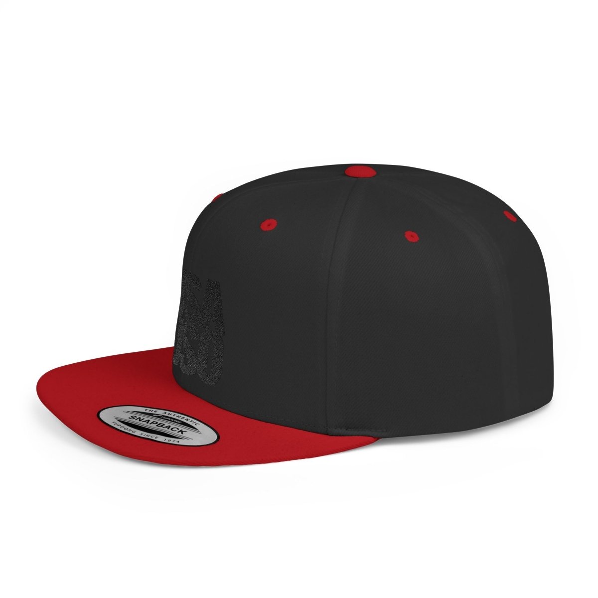 Flat Bill Snapback Hat - USAUSO - Black Embroidery - AU/NZ/USA - The Koko Samoa