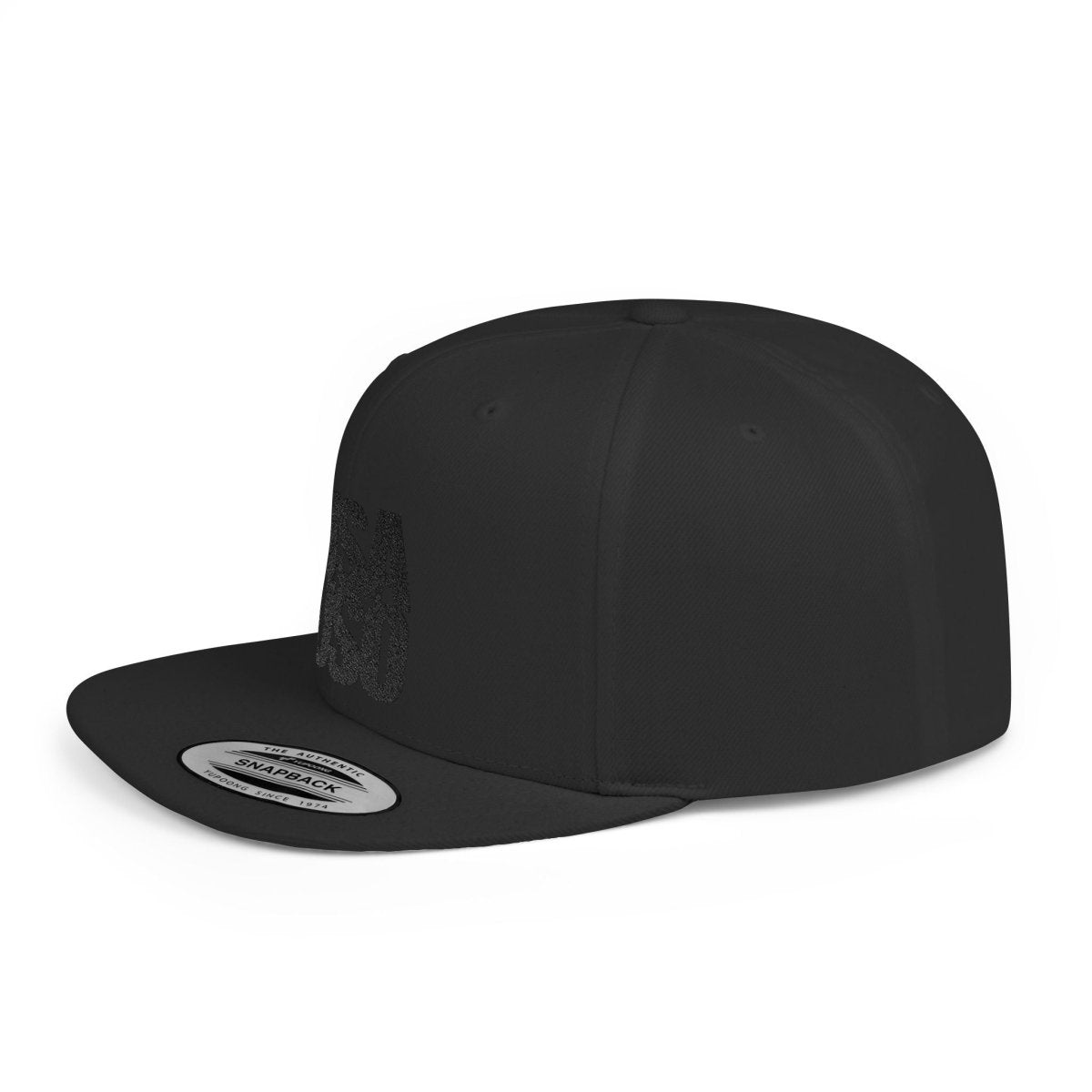 Flat Bill Snapback Hat - USAUSO - Black Embroidery - AU/NZ/USA - The Koko Samoa