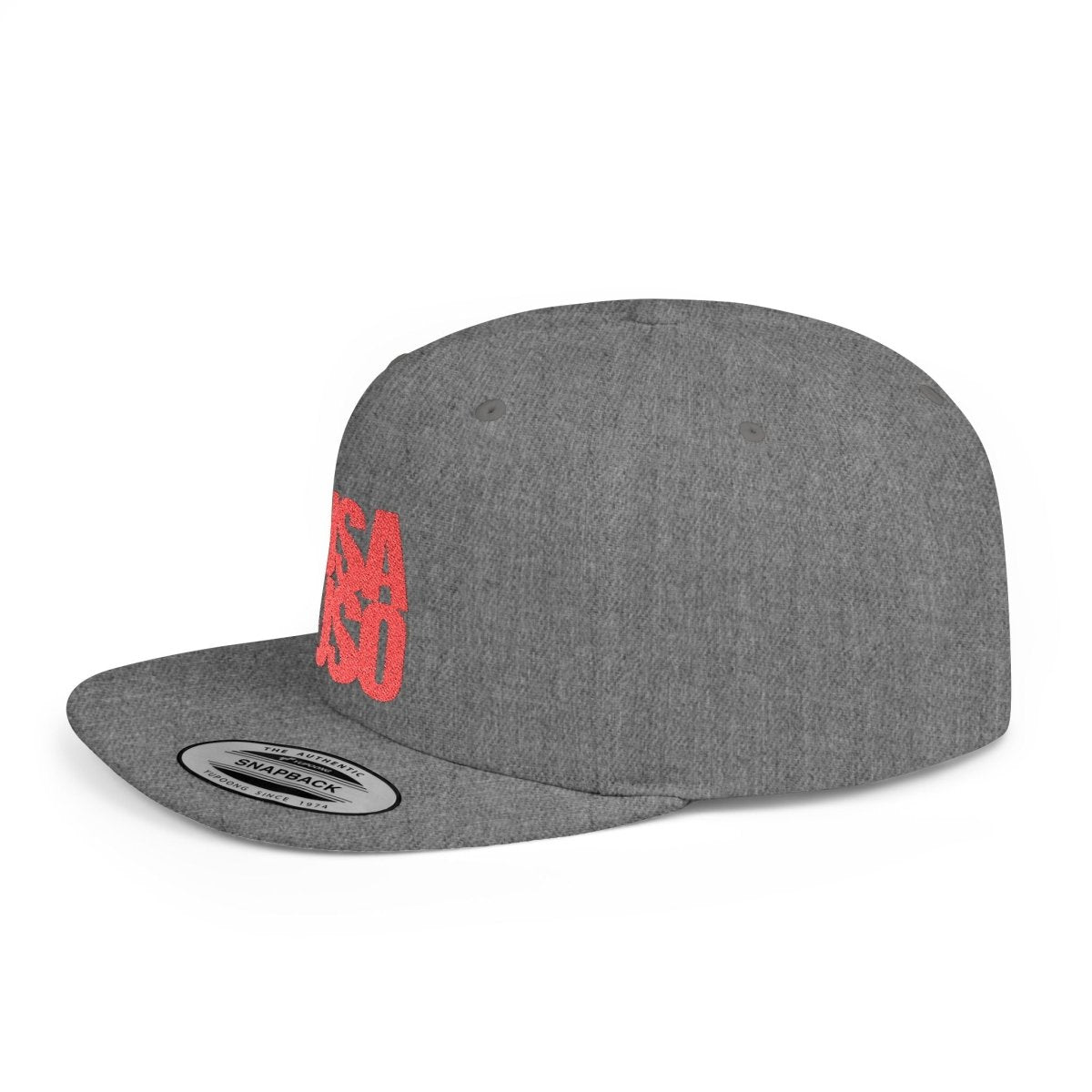 Flat Bill Snapback Hat - USAUSO - Red Embroidery - AU/NZ/USA - The Koko Samoa