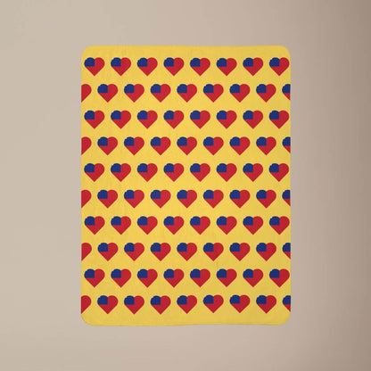 Fleece Sherpa Blanket - Samoan Flag - AU/NZ/USA - The Koko Samoa