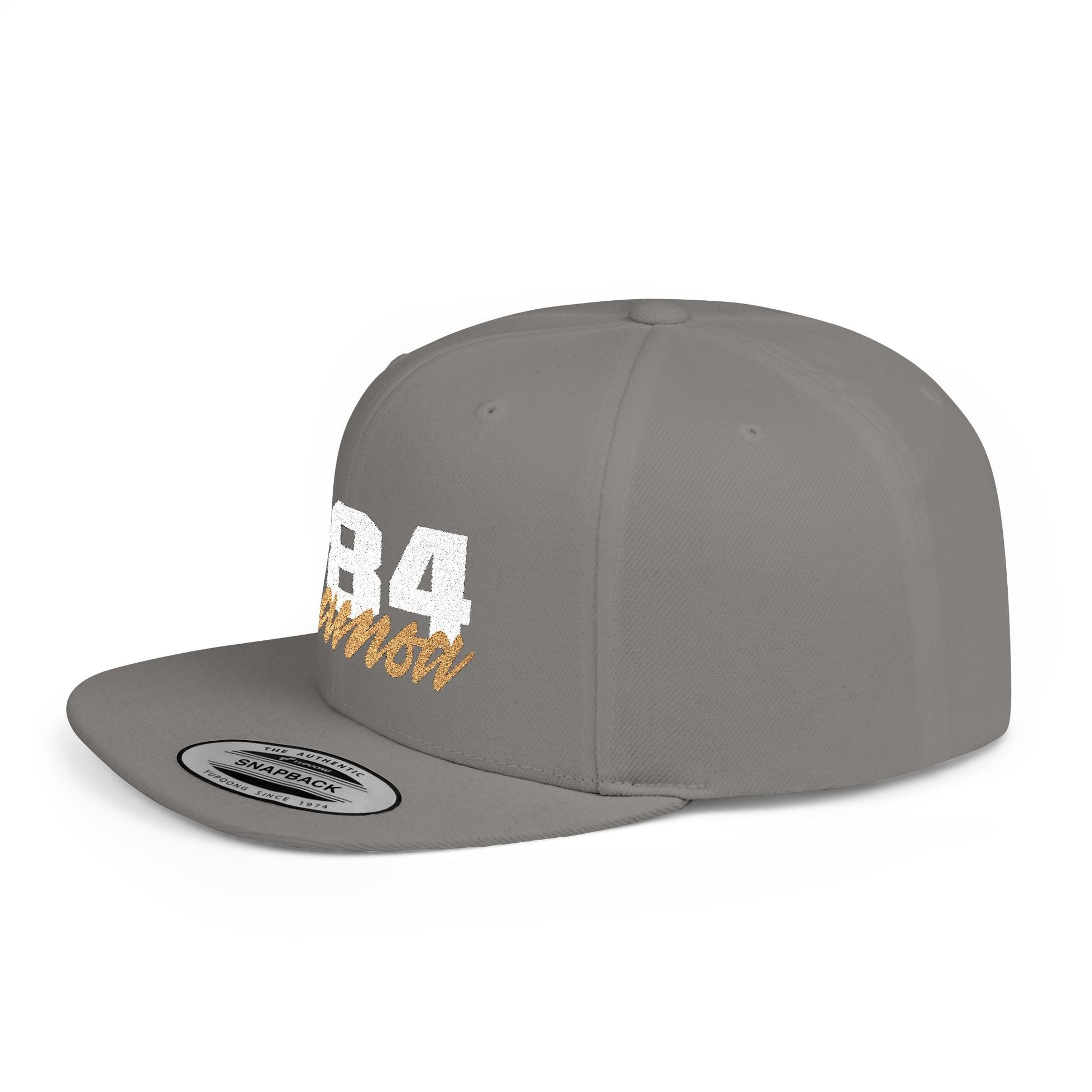 Fulfill Engine flat bill snapback hat in black with white and gold embroidery, one size, Samoa design, AU/NZ/USA style.