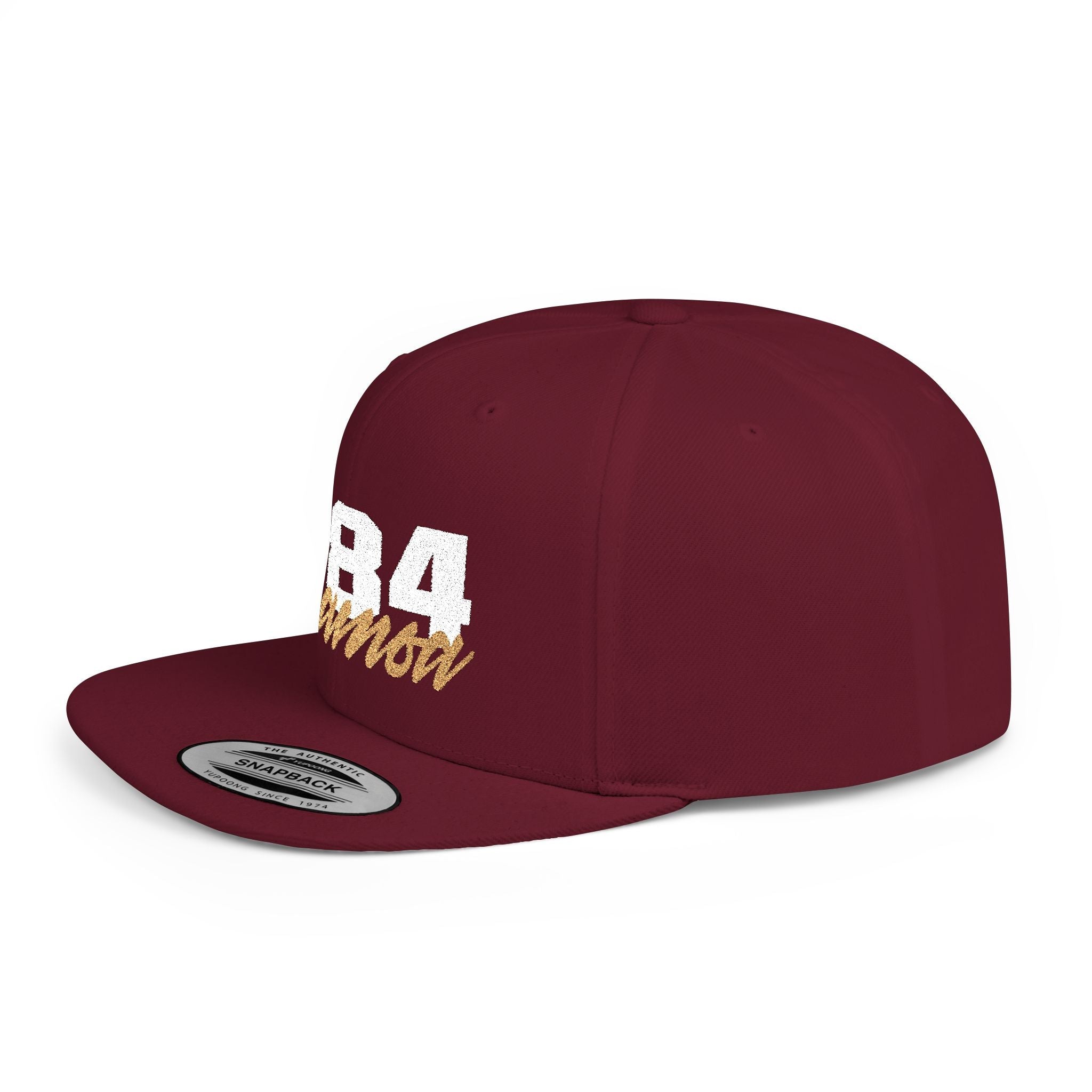 Fulfill Engine flat bill snapback hat in black with white and gold Samoa embroidery, one size, AU/NZ/USA style.