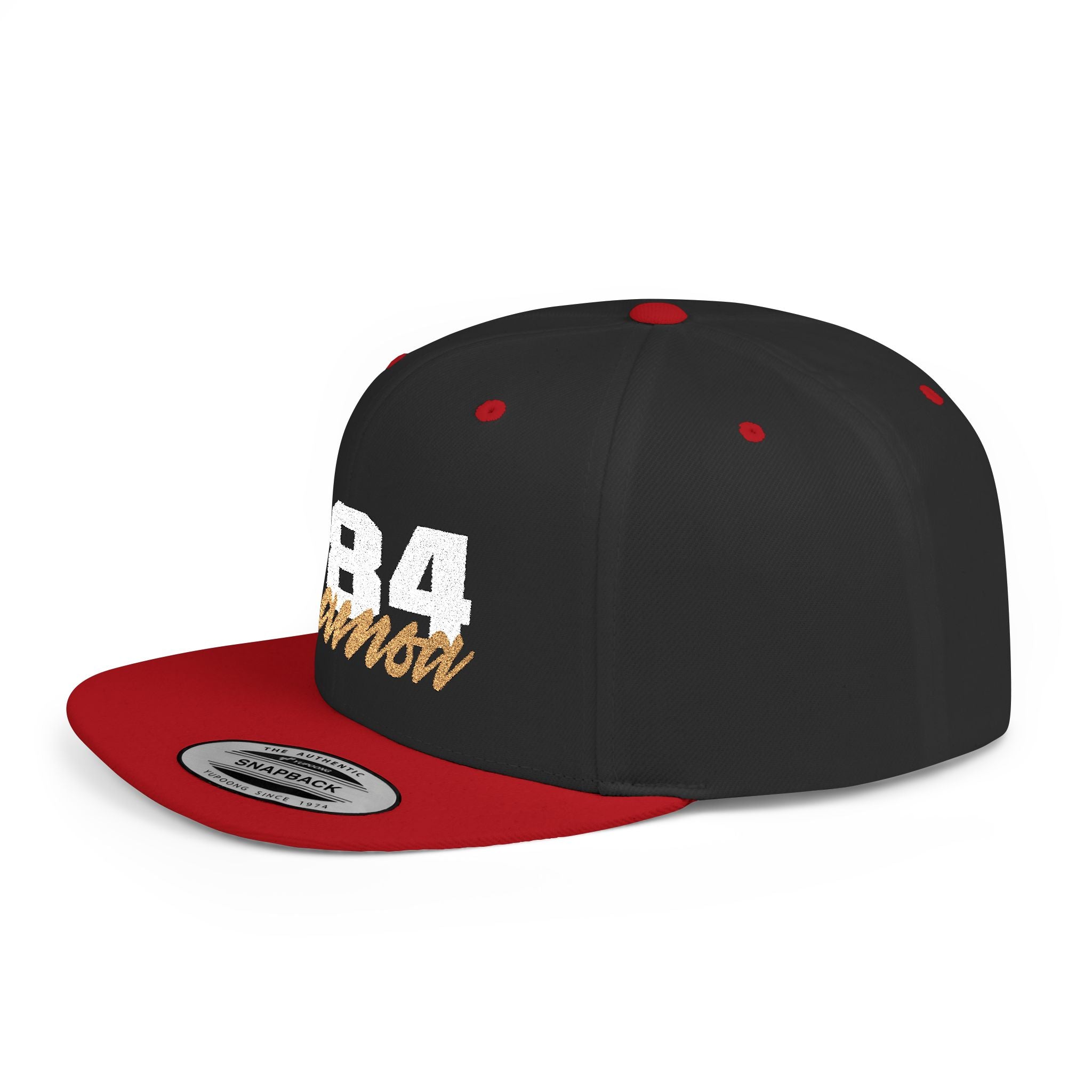 Fulfill Engine flat bill snapback hat with white and gold Samoa embroidery, one size, black cap, stylish and adjustable.