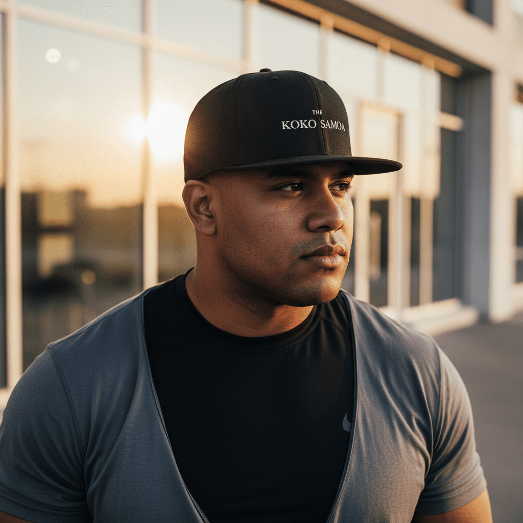 Black Fulfill Engine flat bill snapback hat with classic style and brand embroidery, one size fits most, suitable for AU, NZ, and USA.