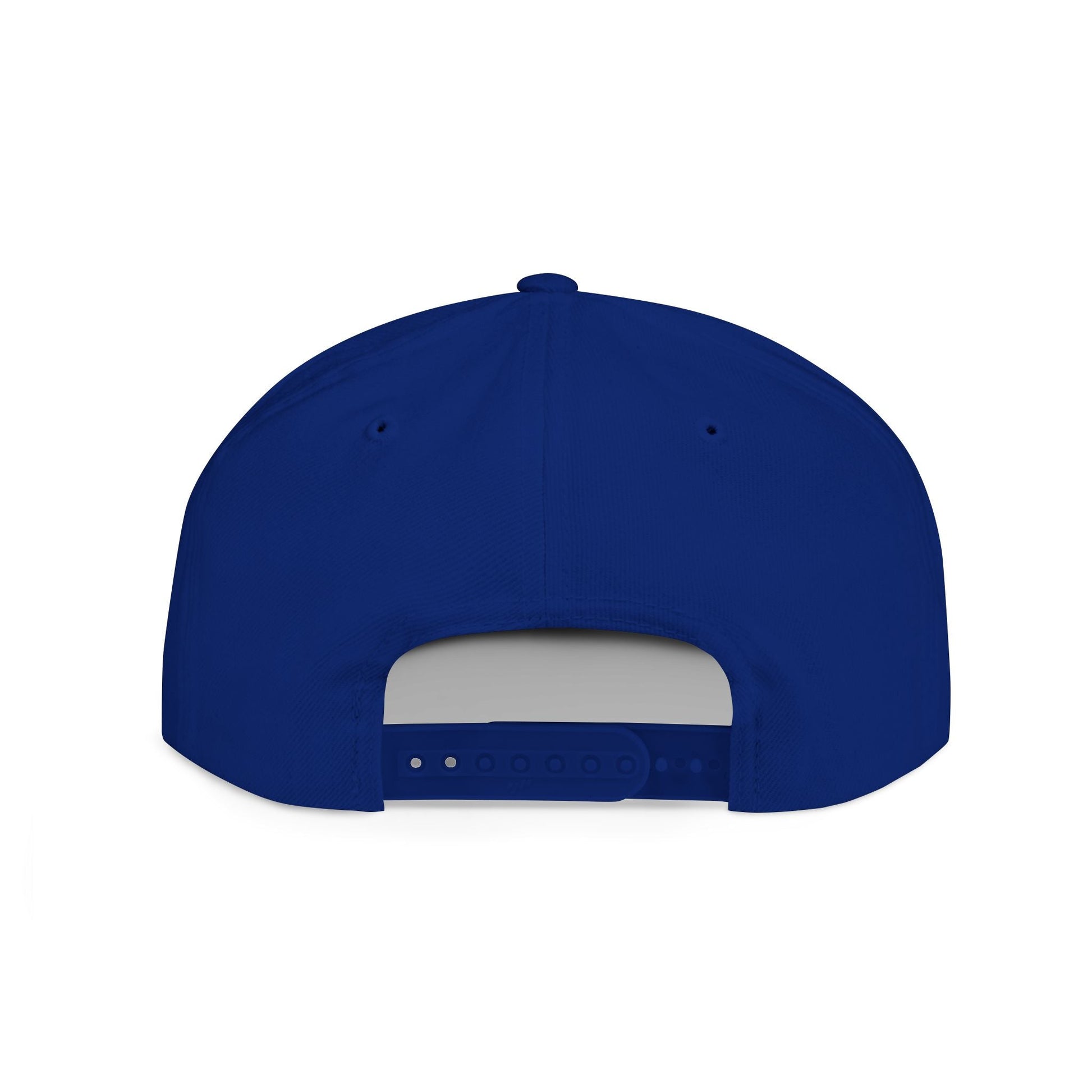 Fulfill Engine white embroidery flat bill snapback hat with USA USO design, one size, black brim, adjustable fit, casual style.