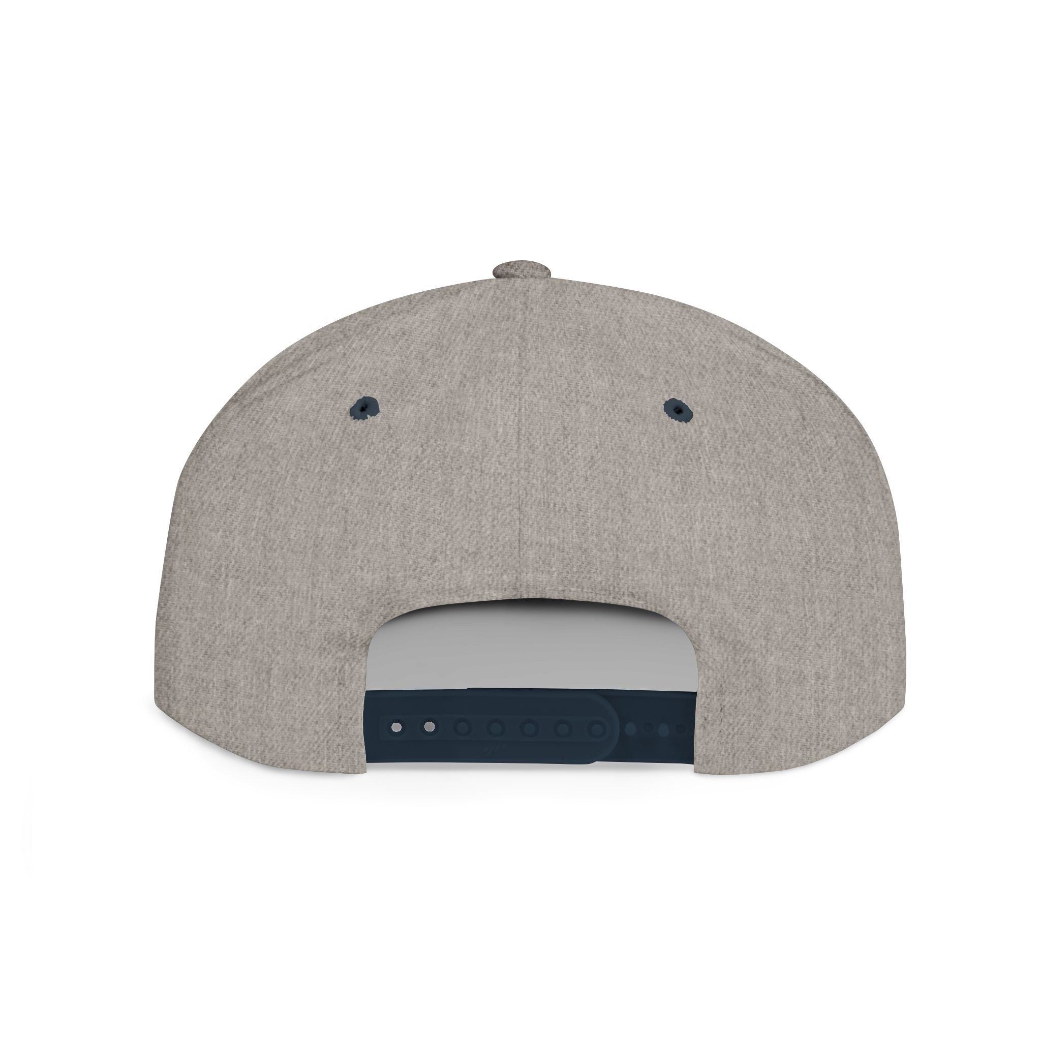 Black flat bill snapback hat by Fulfill Engine with white USA USO embroidery, adjustable one size fits most, stylish hat for casual wear.