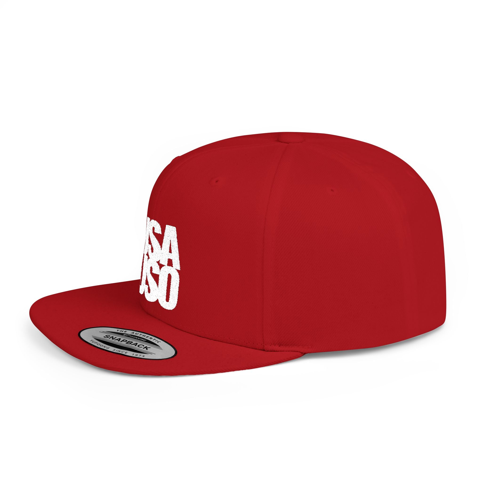Black flat bill snapback hat by Fulfill Engine with white USA USO embroidery, one size fits most, stylish and casual headwear.
